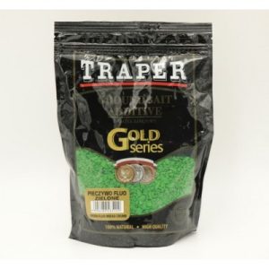 Traper Groundbait Additive – Žali FLUO džiūvėseliai