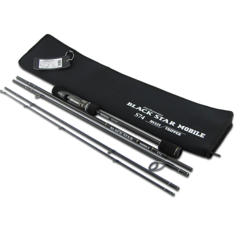 XESTA spiningas Black Star 2nd Generation Mobile S74 (5 dalys) 2,24m 0,4-15g