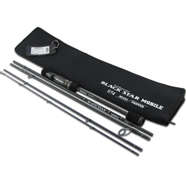 XESTA spiningas Black Star 2nd Generation Mobile S74 (5 dalys) 2,24m 0,4-15g